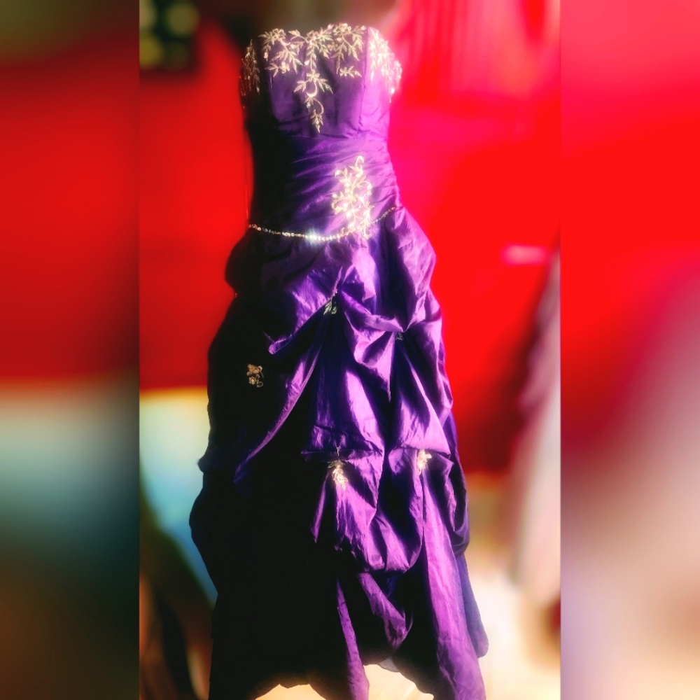 Beautiful purple ball gown